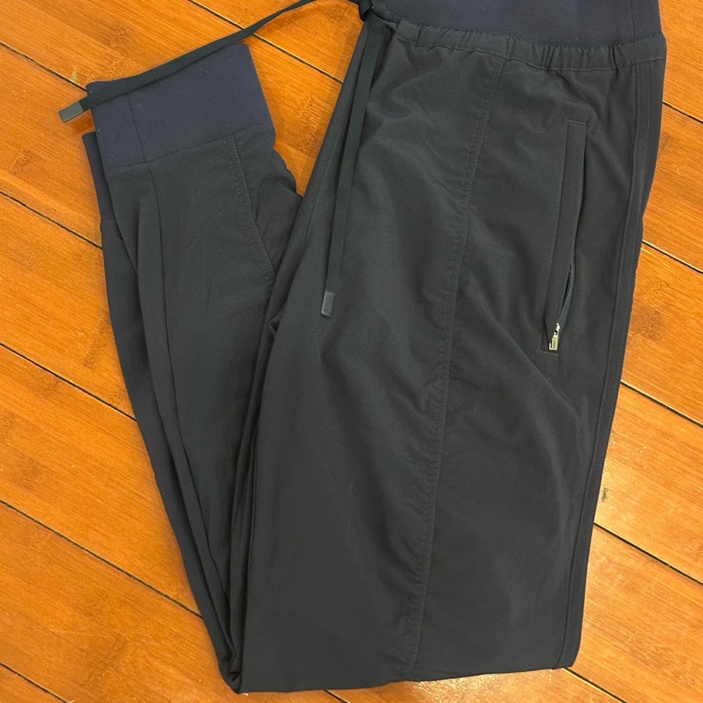 Athleta Blue Joggers with Zipper Pockets